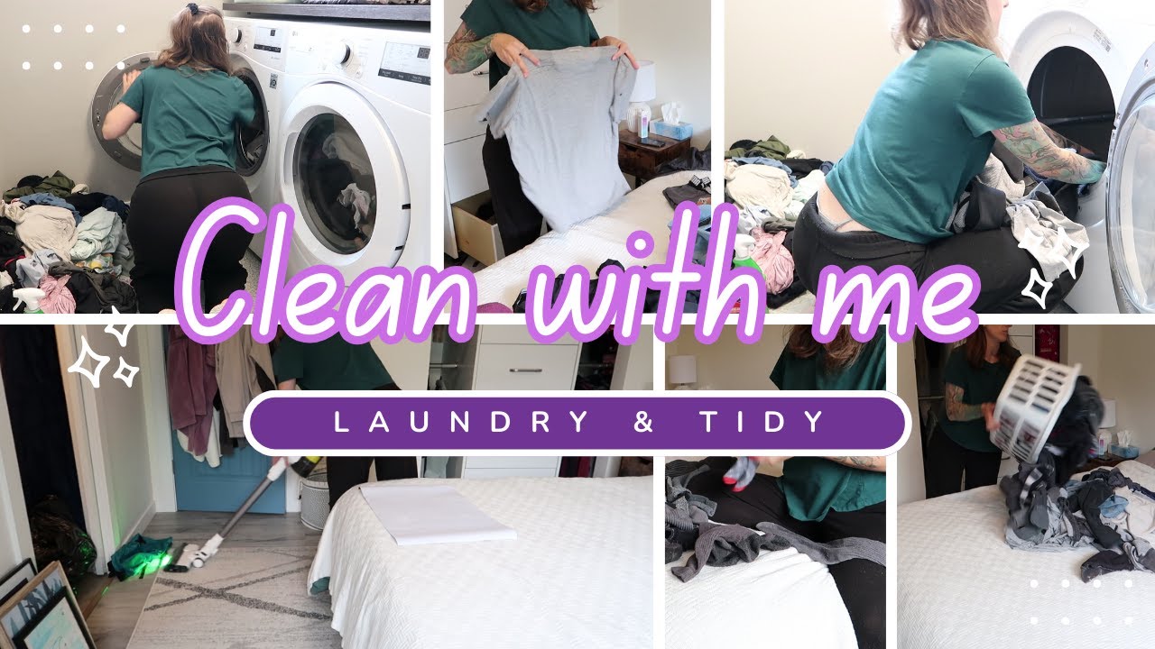 LAUNDRY DAY // CLEAN WITH ME !