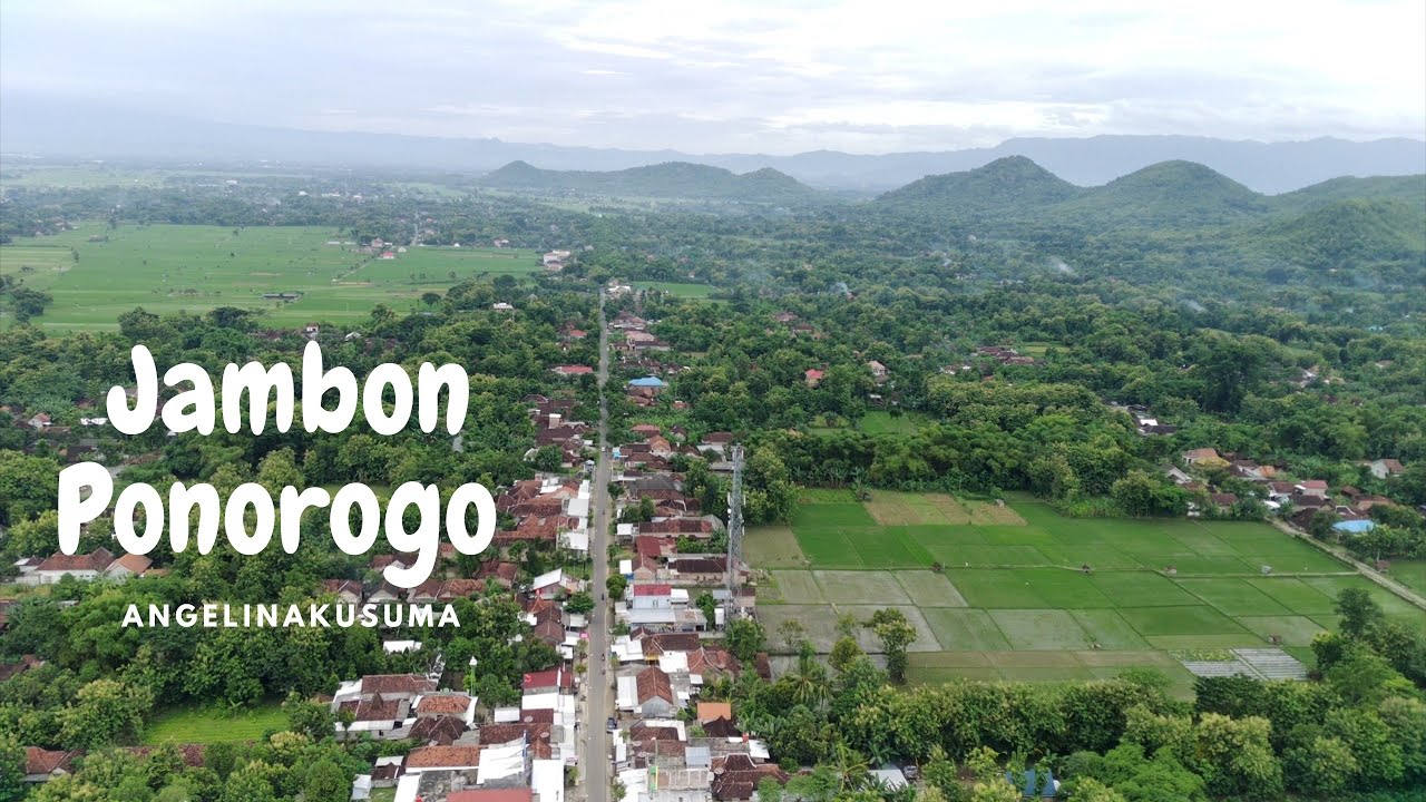 Taman Desa Jambon Ponorogo dari Drone