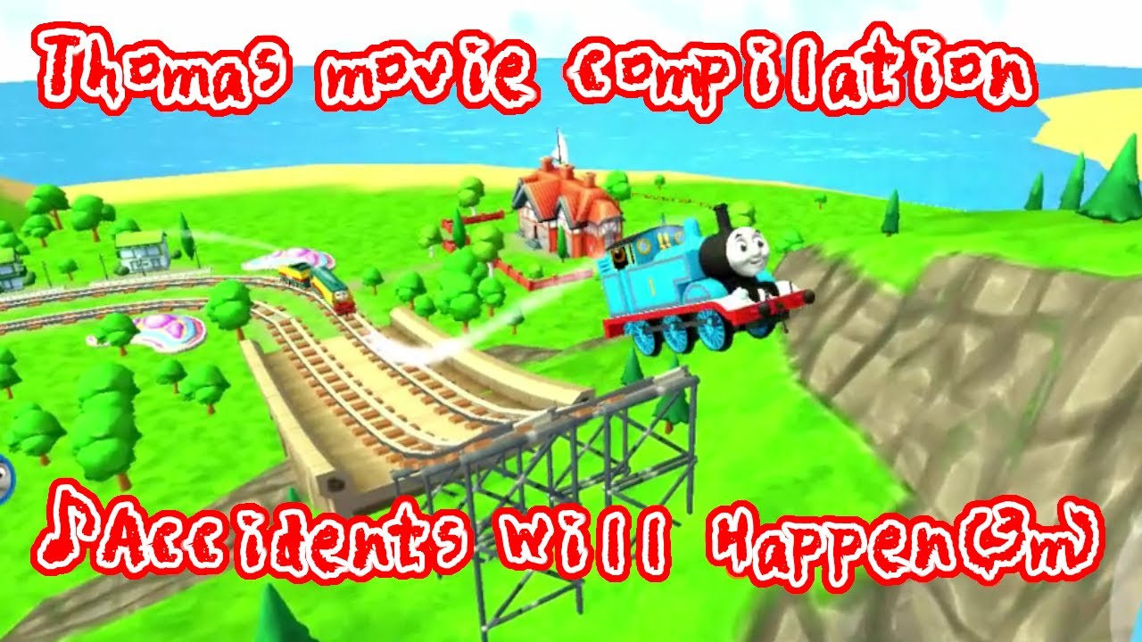 「Accidents will happen」introduce the accident of Thomas video in 3 minute(Japanese Dub[Karaoke])