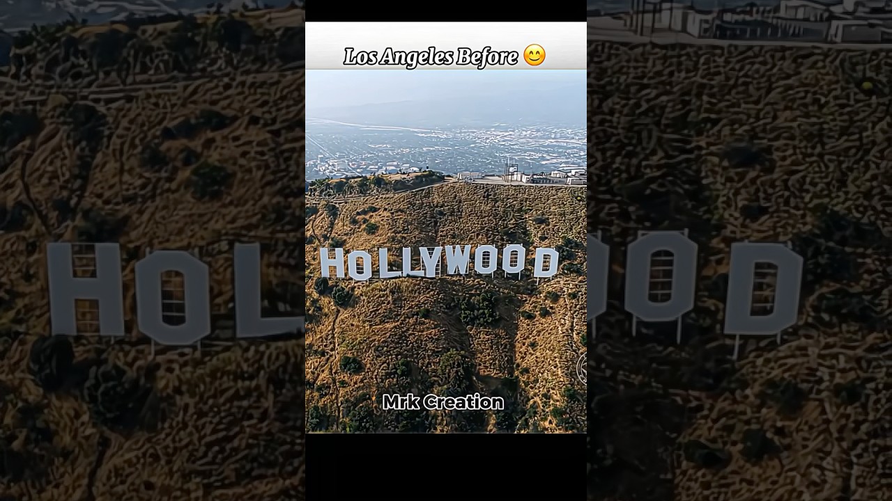 Los Angeles Before And After🥹💔#losangeles #wildfire #hollywoodhills #shorts #losangelesfire