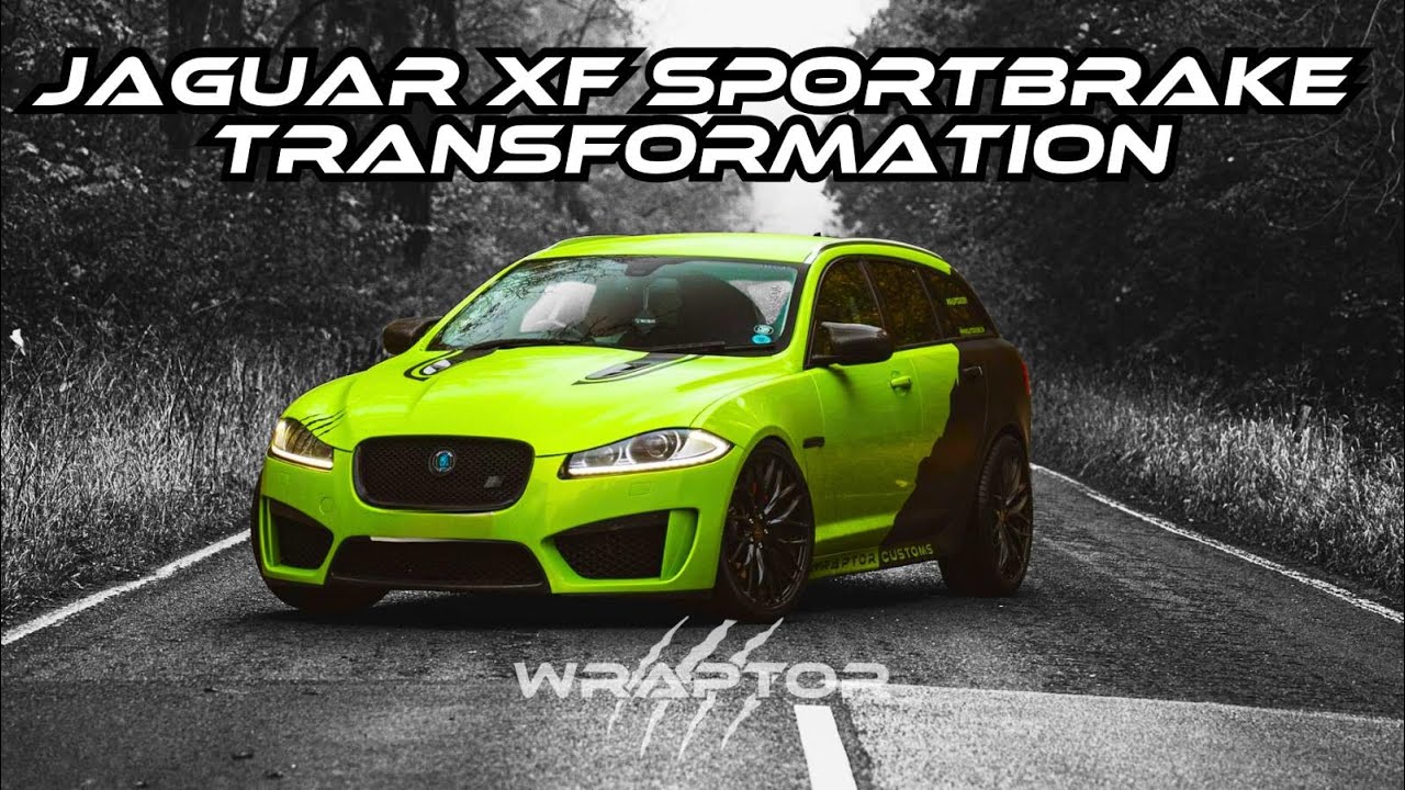 Transforming a Jaguar XF Sportbrake – Kryptonite Green Wrap & Wraptor Handling Package!