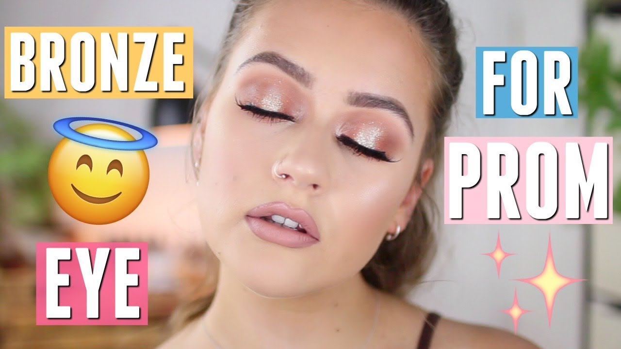 Glowing bronzed halo eye prom makeup tutorial | Prom Week | EmmasRectangle