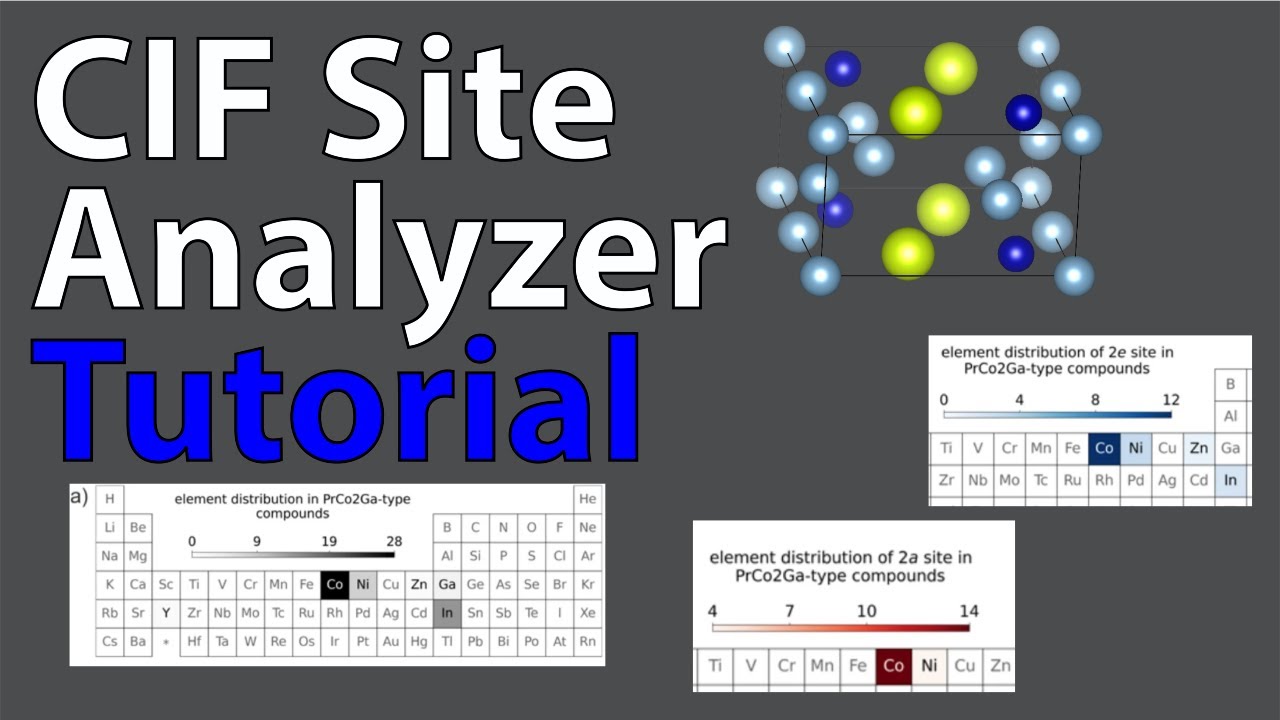 CIF Site Analyzer Tutorial - Quick parsing of atomic sites for solid state chemistry! (Bala)