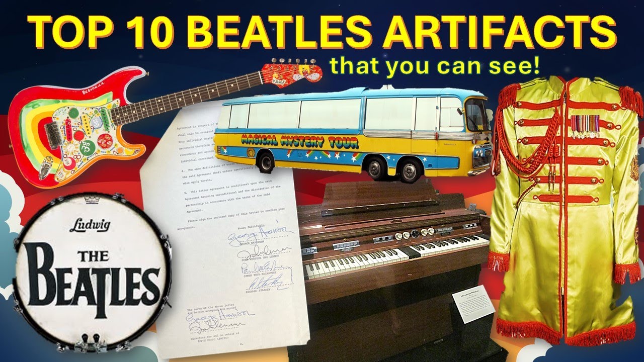 TOP 10 BEATLES ARTIFACTS (that you can see!) #beatles #ringostarr #classicrock #paulmccartney