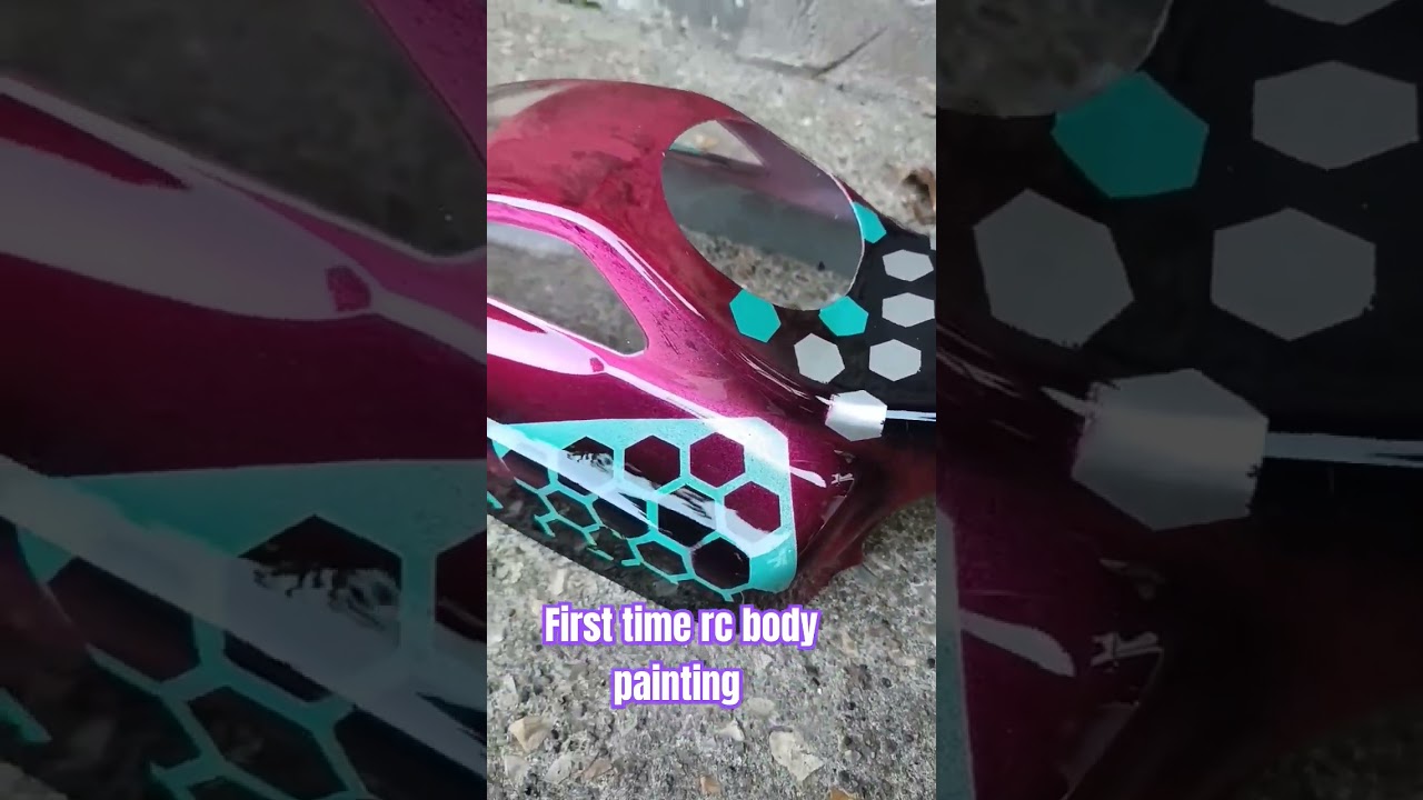 My first ever attempt at painting a RC body shell. 