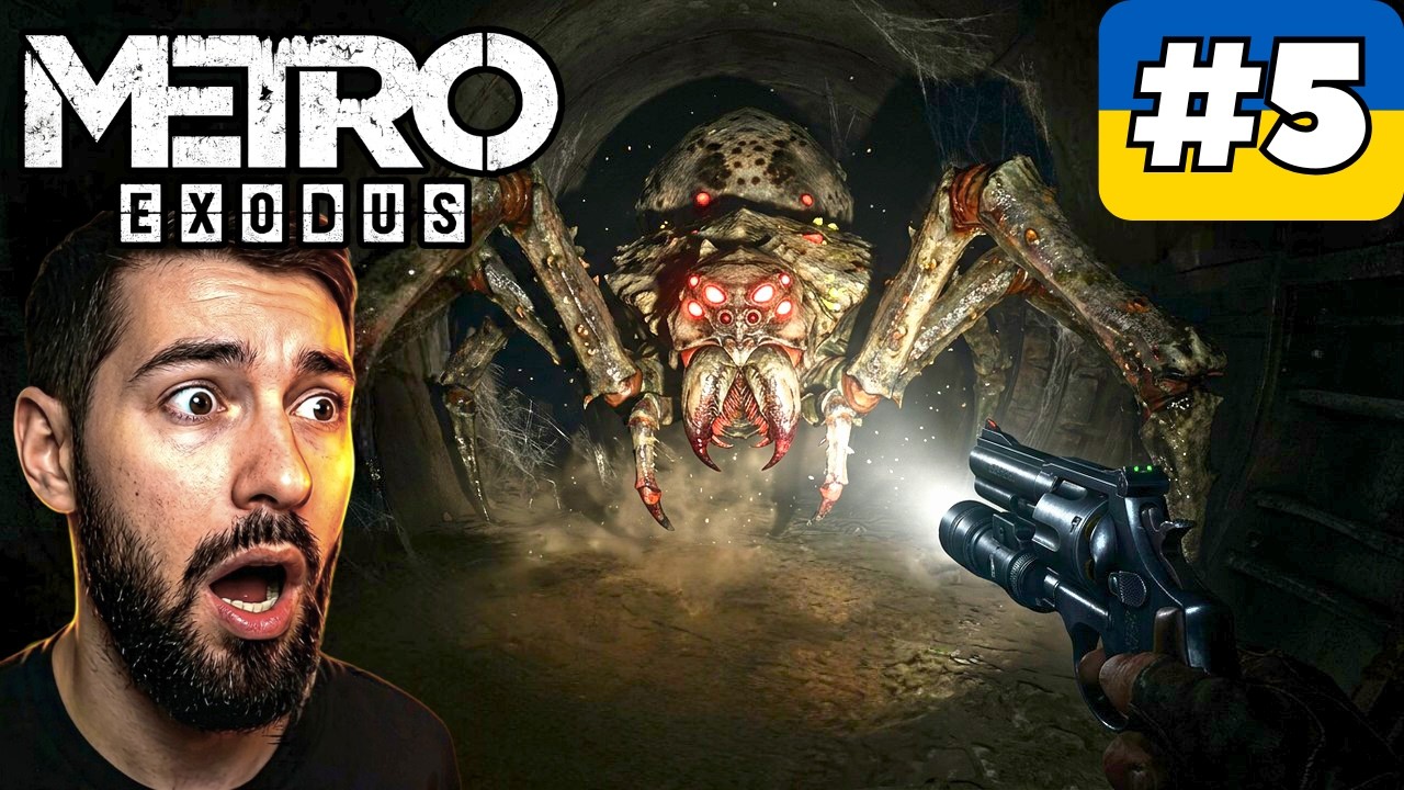 Метро Exodus : глава Каспій | Моторошні Павуки | Проходження Українською частина 5