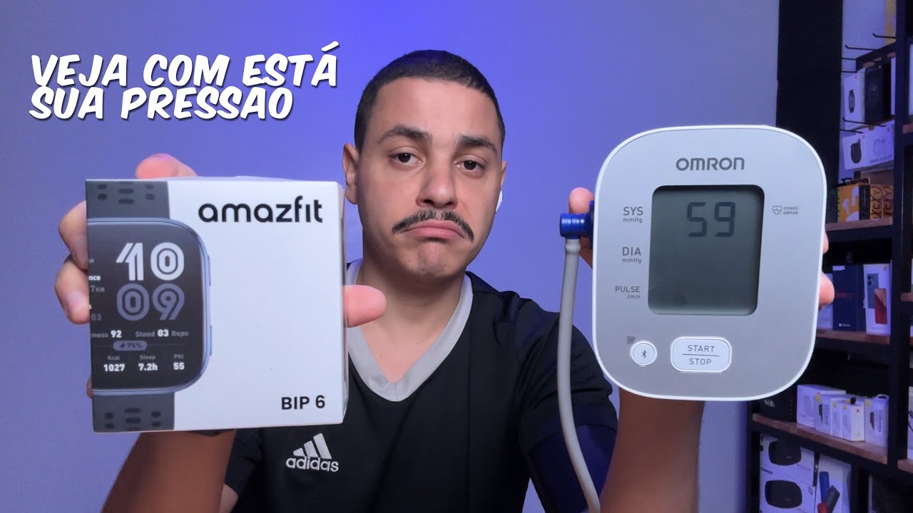 Amazfit Bip 6 - Melhores Mini Aplicativos - compativel com Monitor de Pressão OMRON