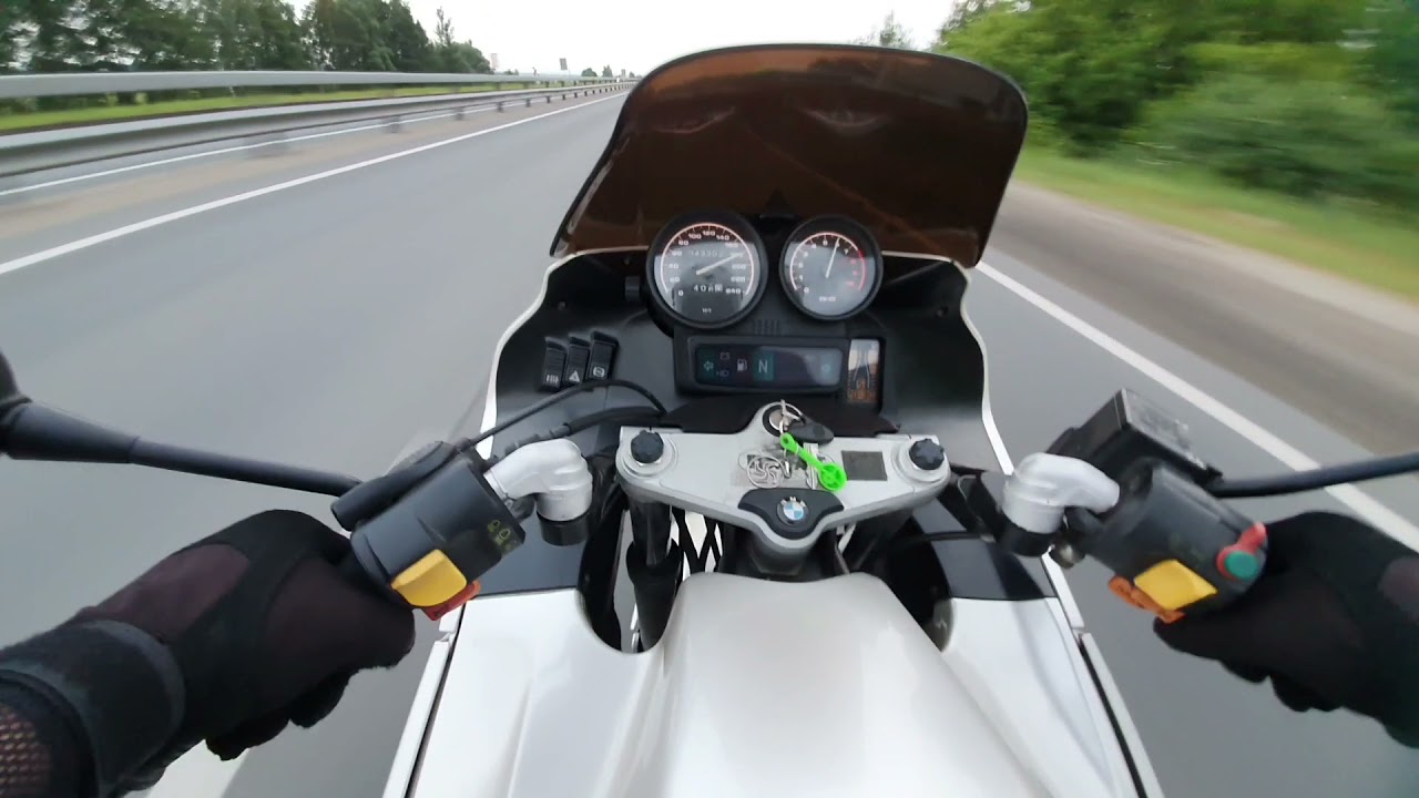 BMW R 1100 RS, небольшой прохват. #bike #bmw #freeride #fast