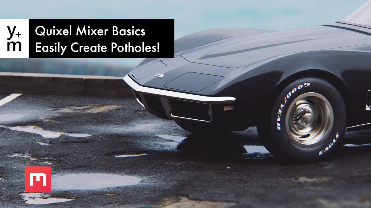 Quixel Mixer Basics. Easily Create Potholes!