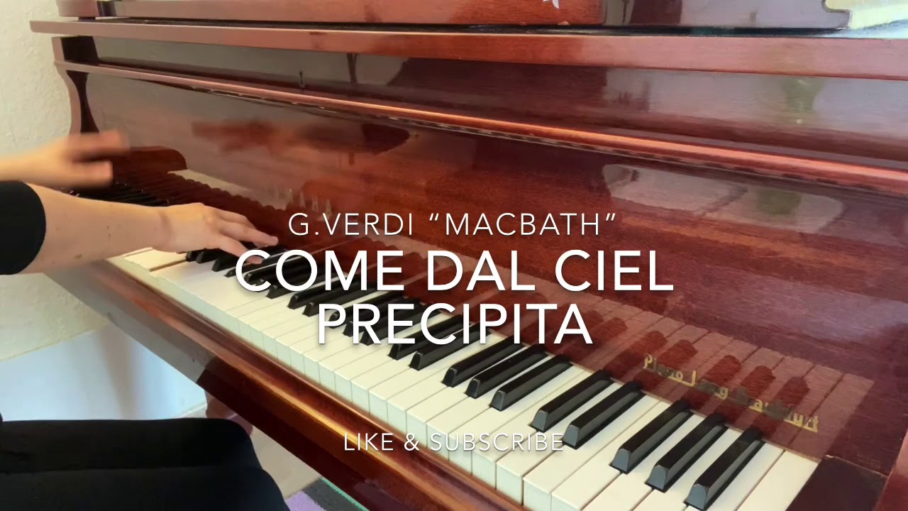 G.Verdi Macbeth „Come dal ciel precipita“ Piano accompaniment