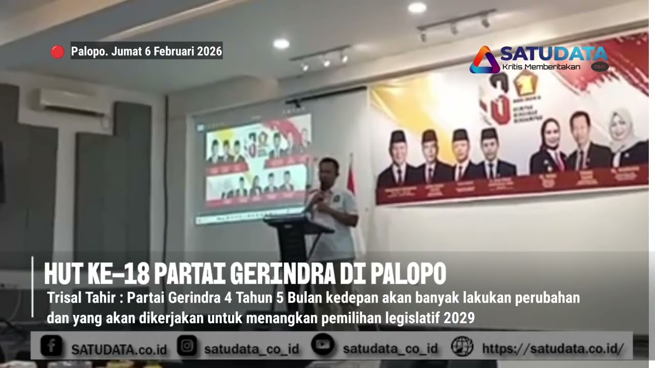 HUT Ke-18 Partai Gerindra di Palopo Trisal Tahir All Out Menangkan Pilpres Pileg dan Pilkada 2029
