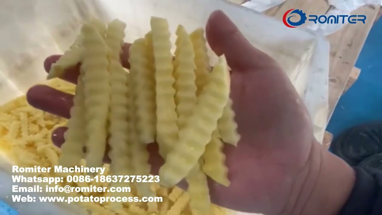 Automatic Wave Shape Potato Stick Cutting Machine