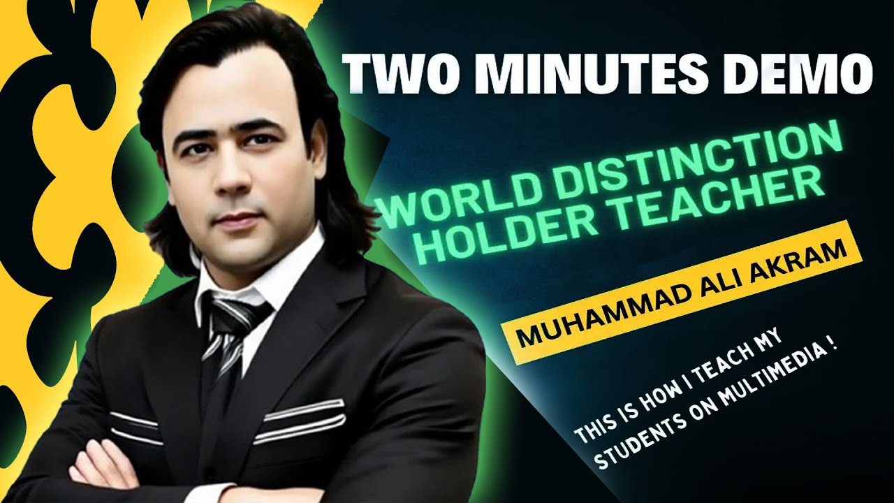 Two Minutes Demo Lesson. Muhammad Ali Akram. O Level Physics Specialist.