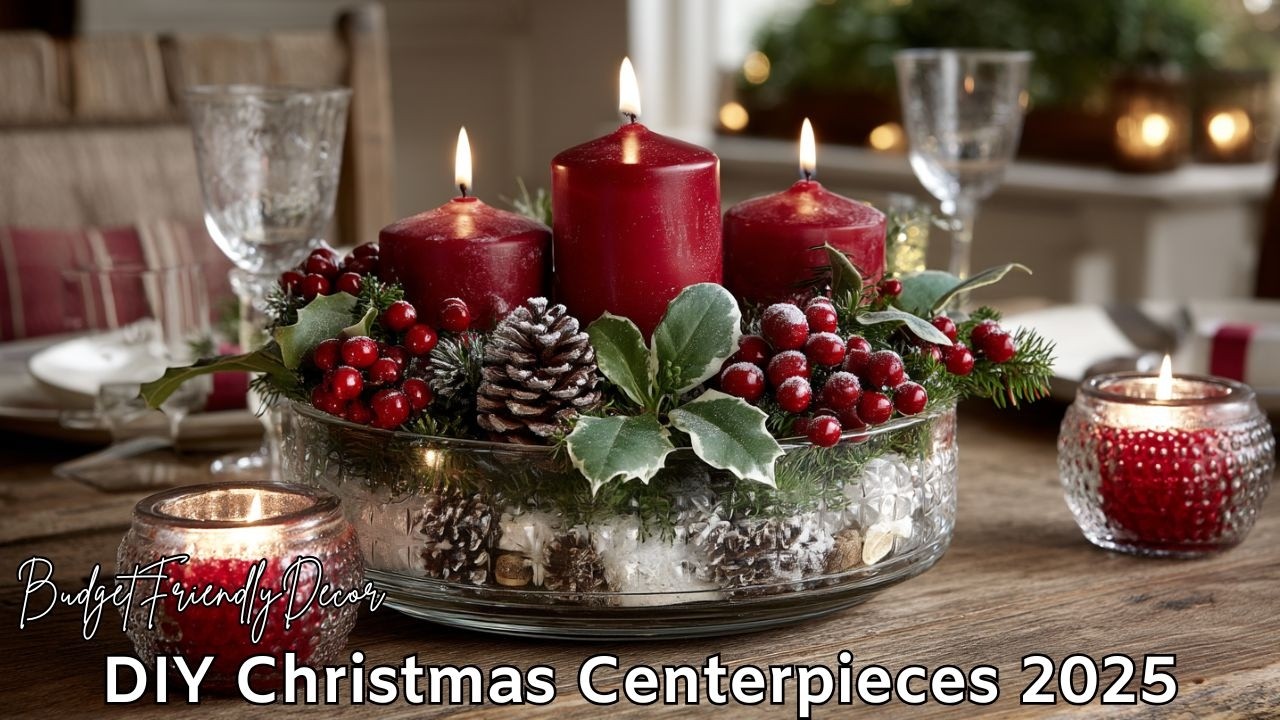 DIY Christmas Centerpieces 2025 | Stunning Rustic Holiday Table Ideas