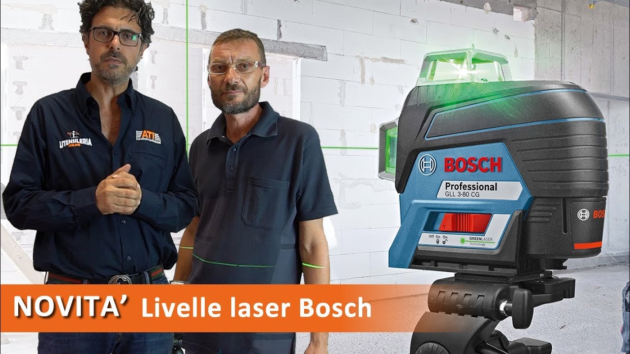 Nuove Livelle laser Bosch GLL 3-80, con funzionalità implementate e prestazioni migliorate