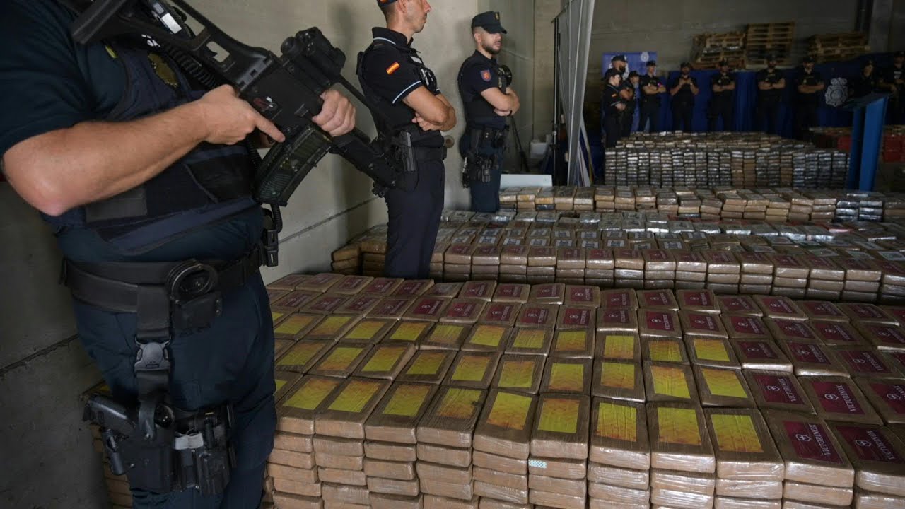 Decomiso récord en España de 9,5 toneladas de cocaína llegada de Ecuador | AFP