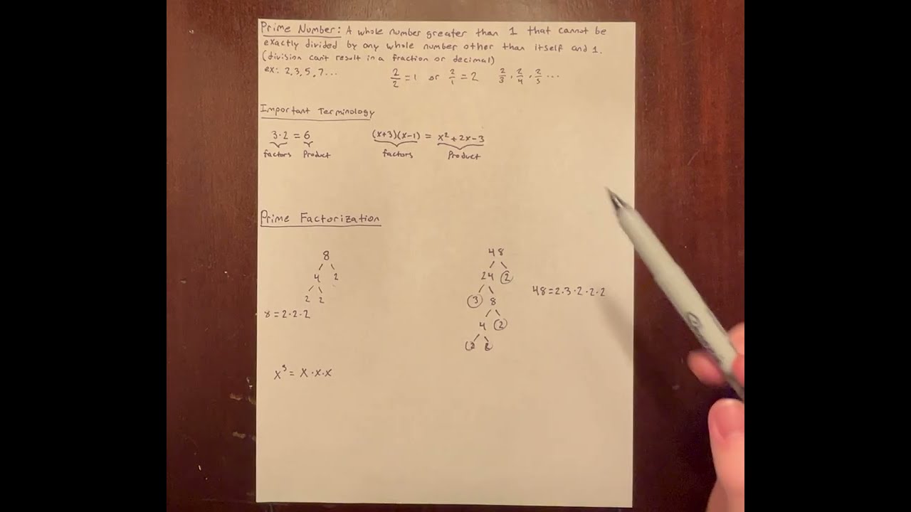 REVIEW: Prime Factorization