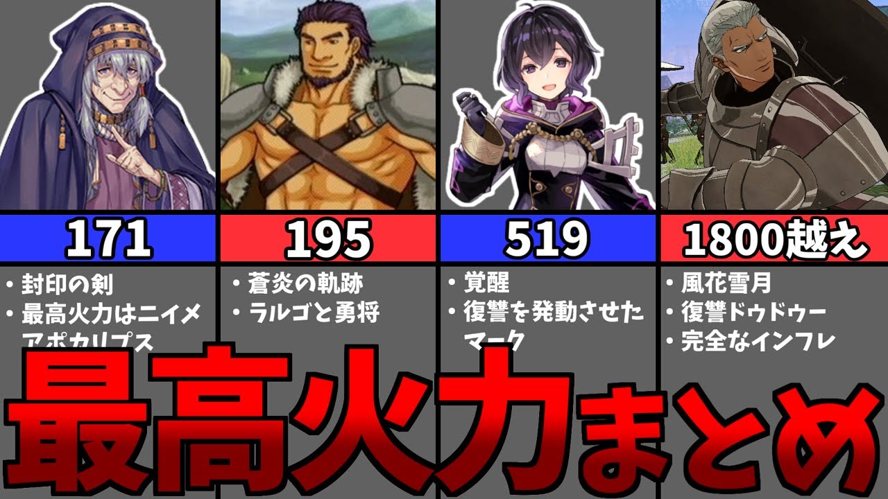 【歴代FE】歴代作品の最高火力まとめ