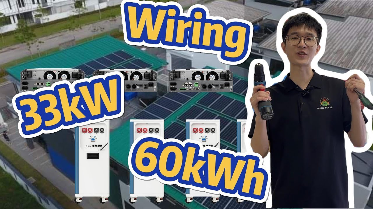 How to Wire 3×11kW Solar Inverters with 4×15kWh Lithium Batteries | Complete Connection Guide