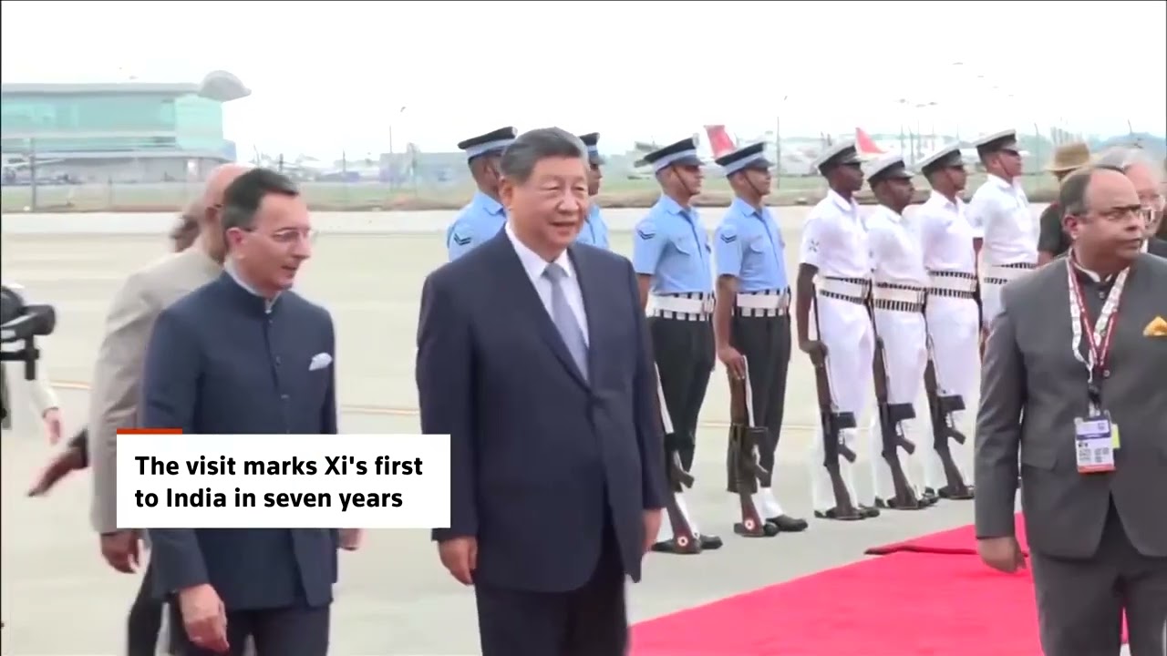 Xi Jinping arrives in Delhi for his first visit in seven years