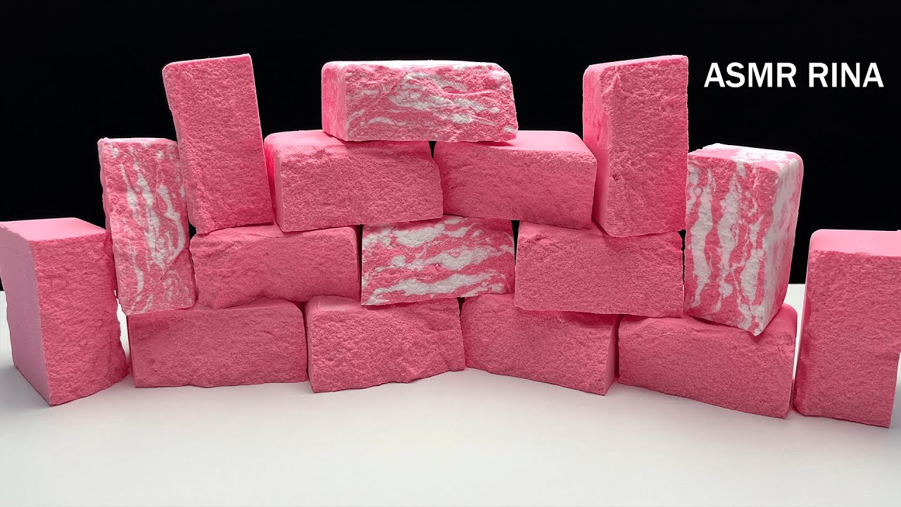 ASMR baking soda crunchy pink ruins