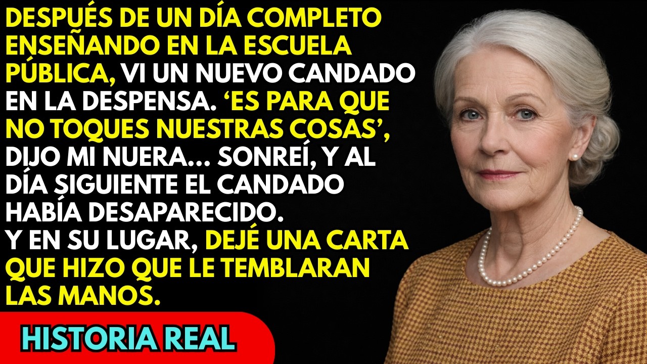 Mi nuera cerró la despensa al amanecer… la abrí y dejé una carta que jamás olvidará