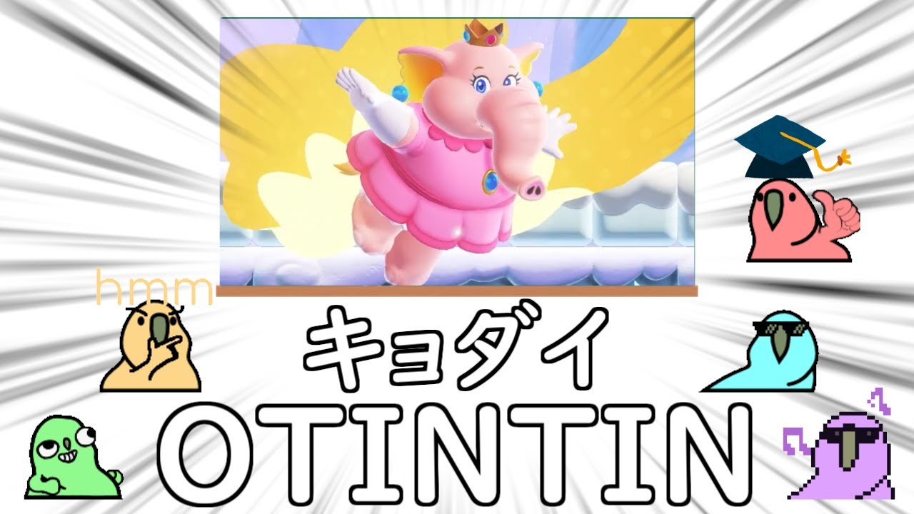 【Party Parrot】スーパーマリオワンダーのおべんきょう！【パーティーパロット】【TINTIN Parrot】【ゾウマリオ】
