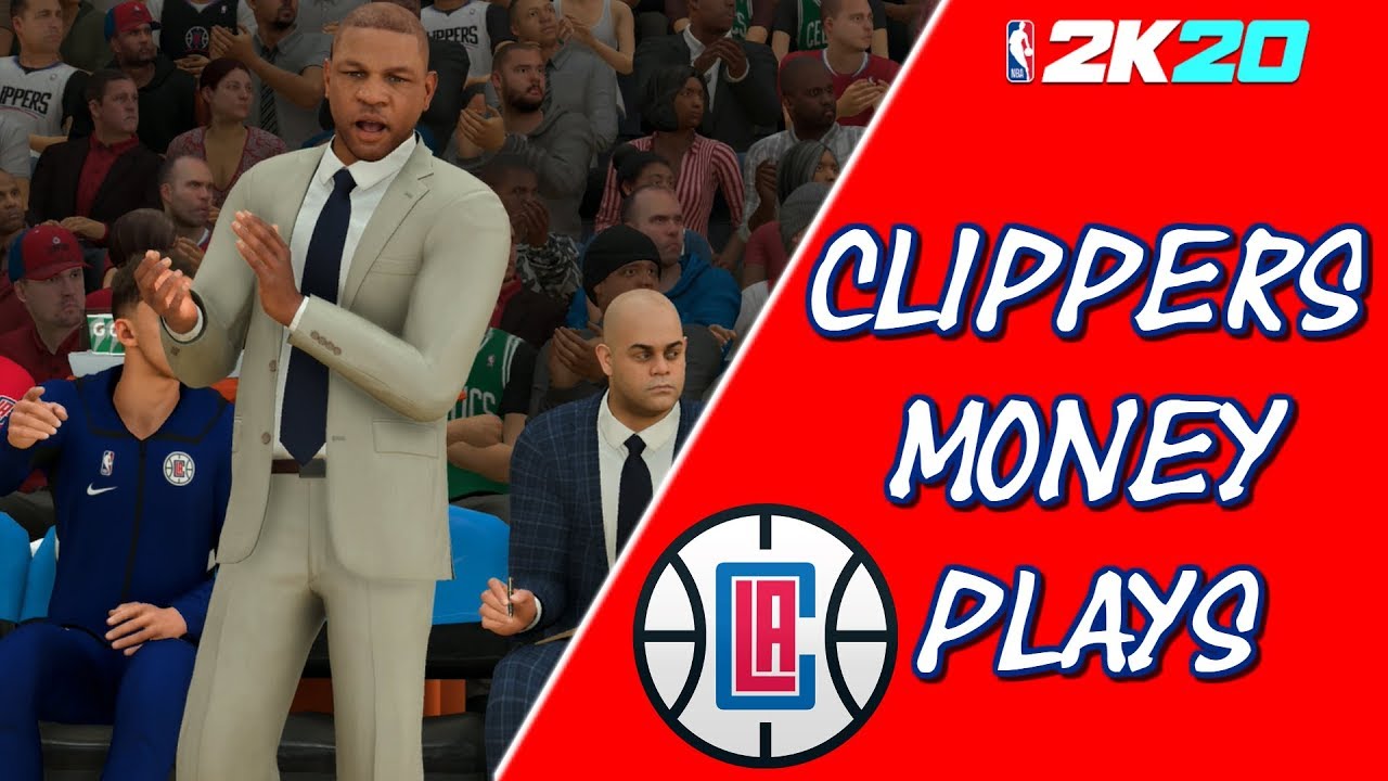 5 Clippers Money Plays In NBA 2K20 W/Online Gameplay | Open 3's & Easy Dunks | Playbook Tutorial