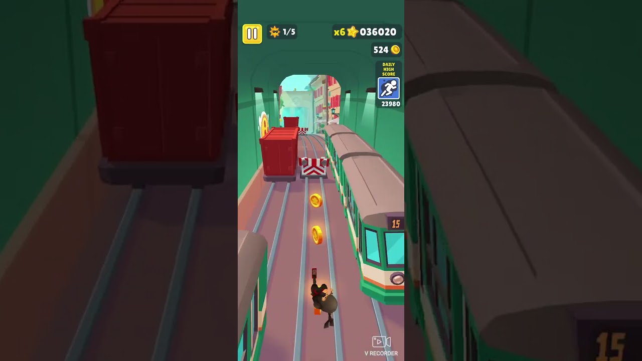 Ten minutes of subway surfers
