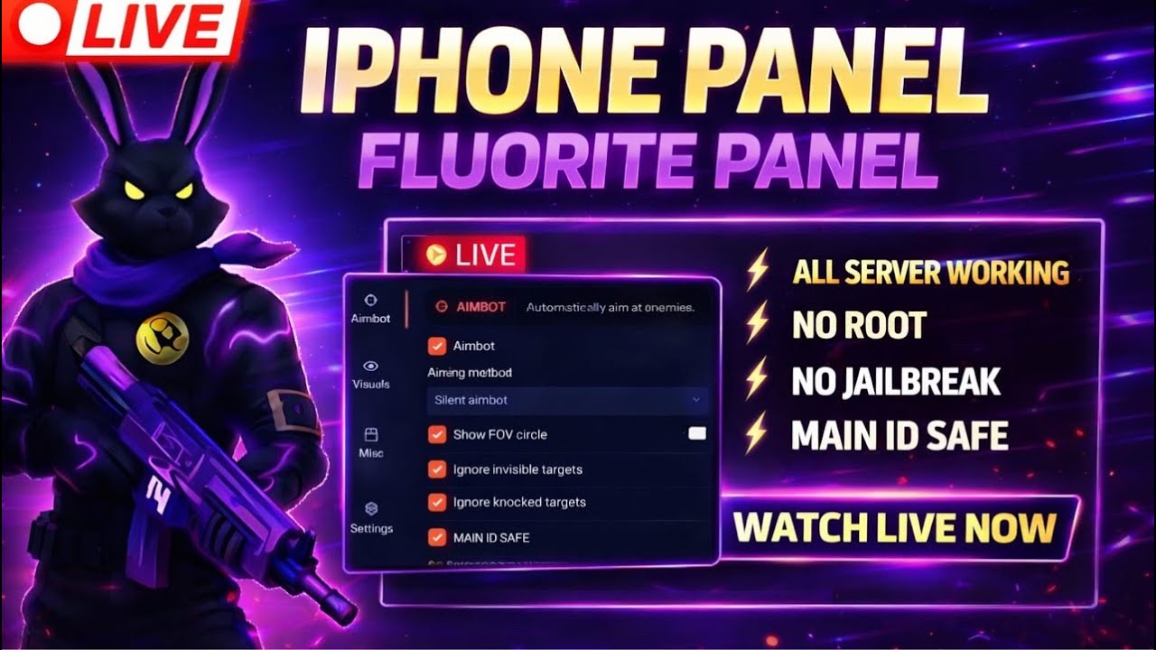 IPHONE STEMER PANEL TEST ! V Badge Lobby 💎 FF LIVE 🔴 Free Fire LIVE!#ff #freefire