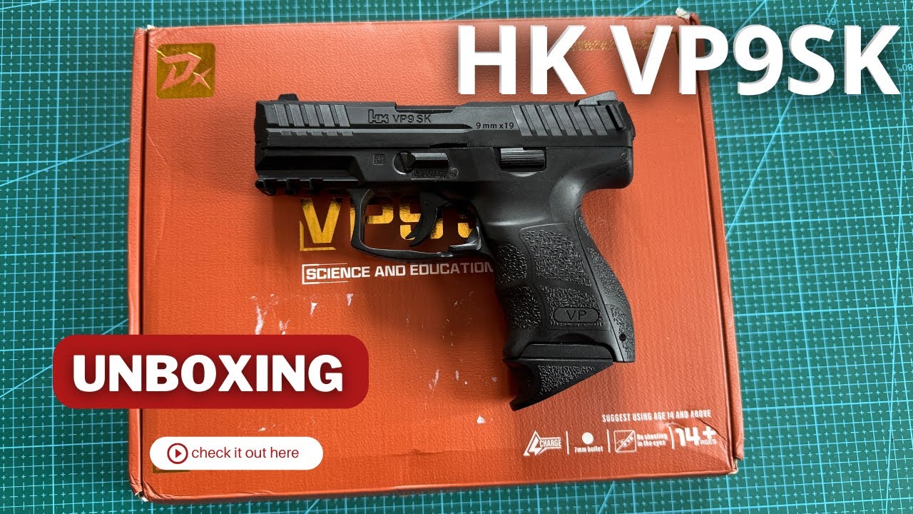 DX VP9SK Subcompact Semi-Auto Unboxing & Assembly | Small Germany Pistol