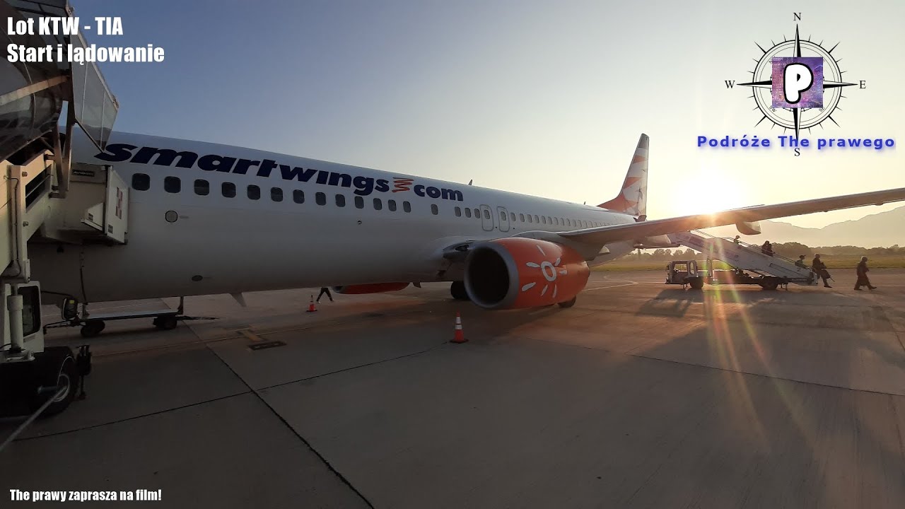 Moje podróże 2019 | Lot Katowice - Tirana | Smartwings Boeing 737 - 800 | Start i lądowanie