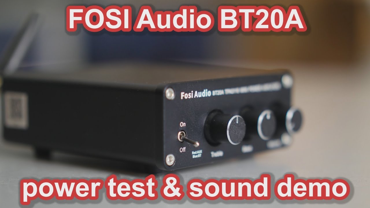 Fosi Audio BT20A mini amplifier power test , sound demo , review