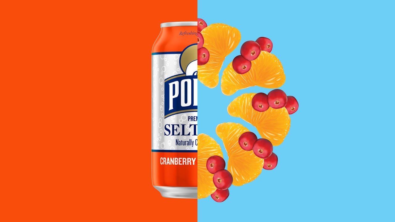 Sip into the world of Georgia Peach & Cranberry Clementine Polar Seltzer