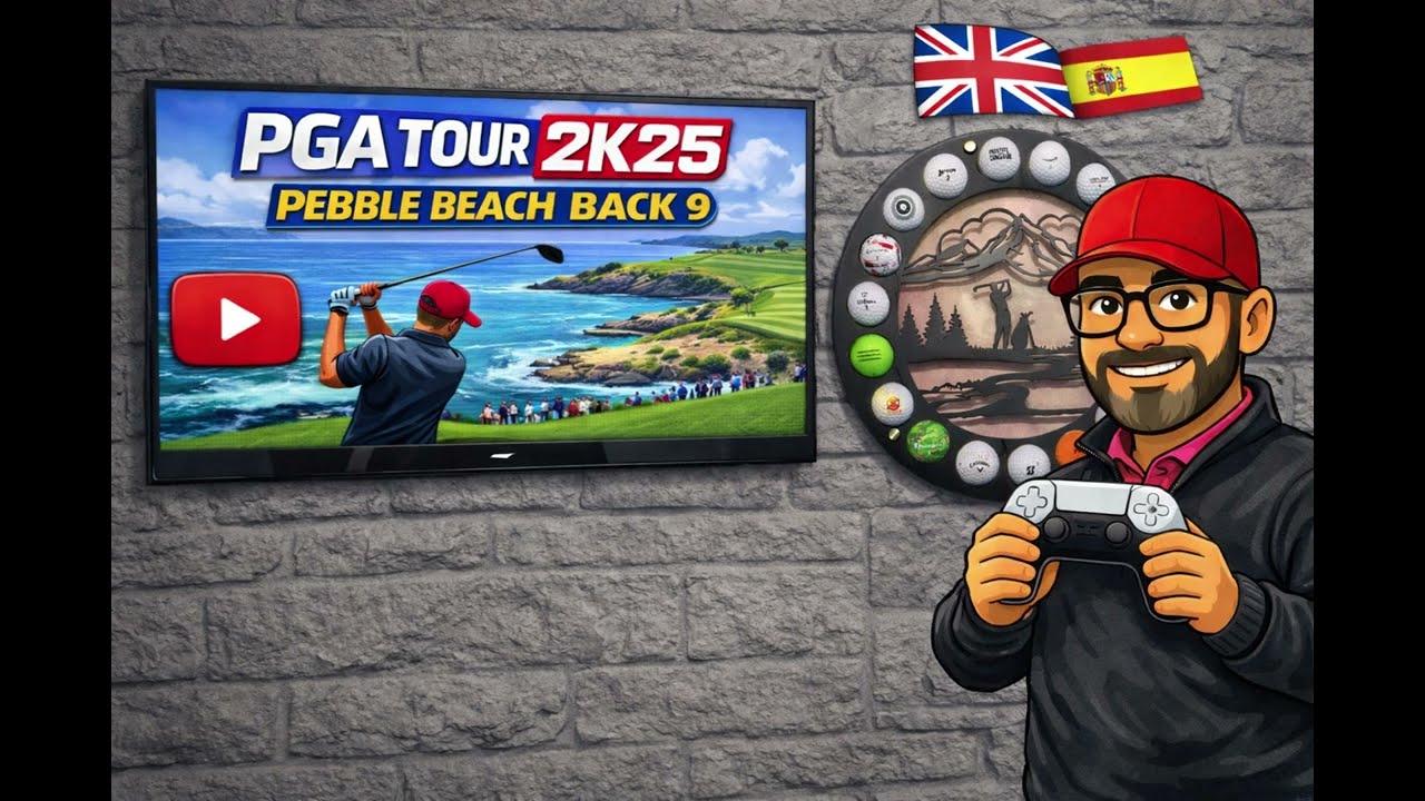 PGA Tour 2K25 FREE on PS Plus! ⛳Pebble Beach Back 9 ⛳GRATIS en PS Plus! #PGATour2K25 #PebbleBeach