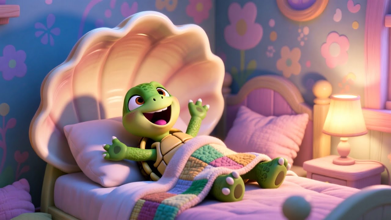 Tia Turtle&rsquo;s Cozy Goodnight Adventure | Soothing Bedtime Song for Kids | Calm Nursery Rhyme