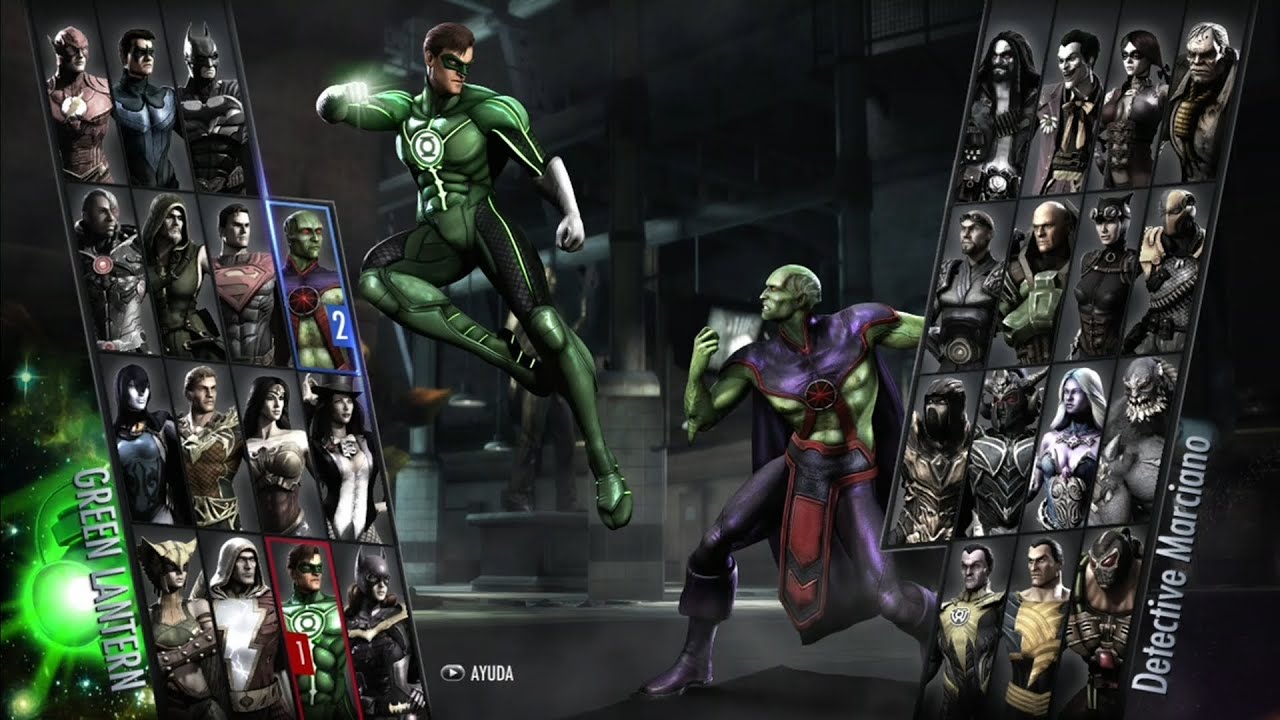 Green Lantern Vs Detective Marciano INJUSTICE Gods Among Us