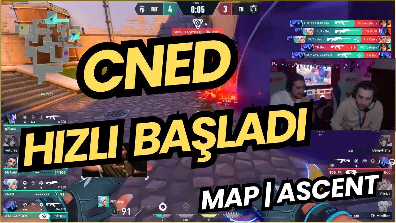 FERİT VE ALFAJER G&Ouml;Z&Uuml;NDEN CNED'Lİ FUT İLK MA&Ccedil;INDA | FUT VS TH | VALORANT