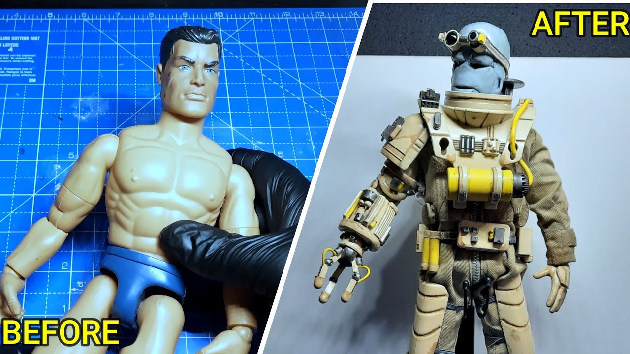 Kitbash: How to Build a Alien Miner Character Using a Action Man Figure