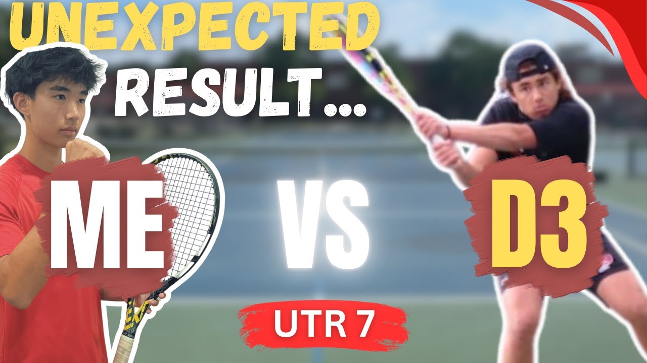I CHALLENGED a D3 college tennis player to a MATCH!