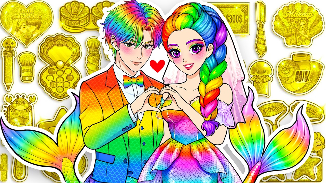 💖Paper DIY💖KPOP DEMON HUNTERS Rumi x Jinu Family colorful Hair Skincare + Makeup blinbag unboxing