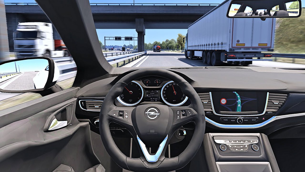 Opel Astra K - Euro Truck Simulator 2 [Steering Wheel Game Play]
