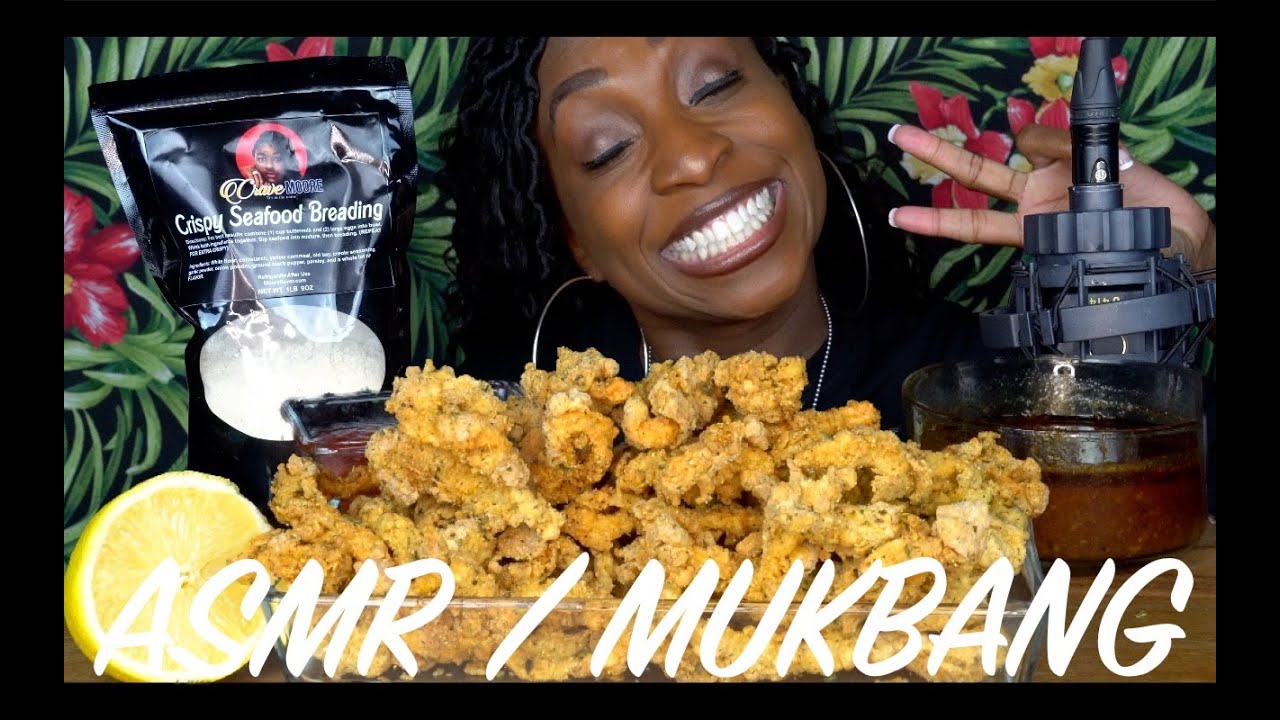 WTF.?! DEEP FRIED SQUID.?! FEAT. CRAVE MOORE SEAFOOD BREADING (MUKBANG)
