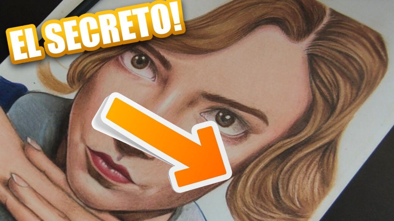 Como dibujar CABELLO REALISTA con lapices de COLORES