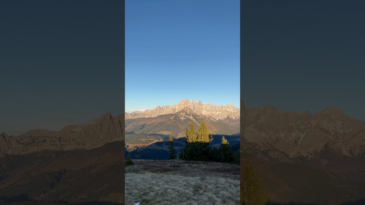 Panorama von Rossbrand sicht auf das Dachsteinmassiv 🤝