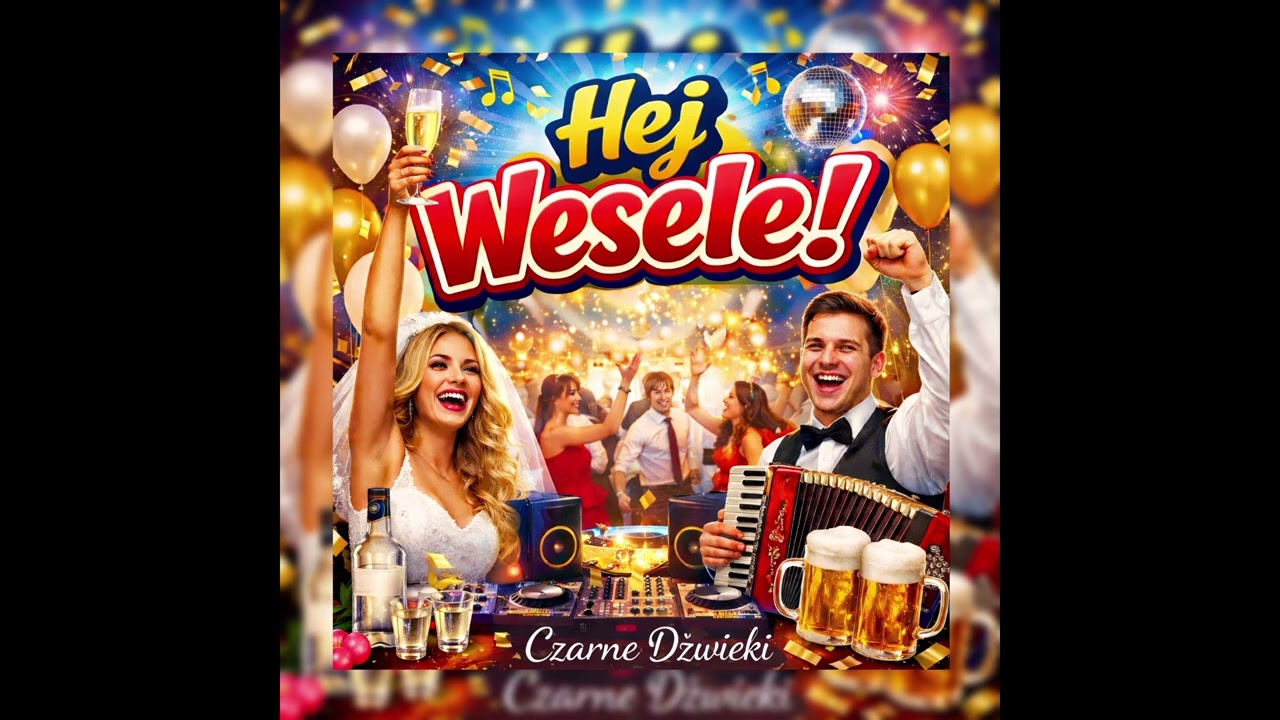 Czarne Dźwięki - HEJ WESELE (disco polo,Weselny Hit) 4k