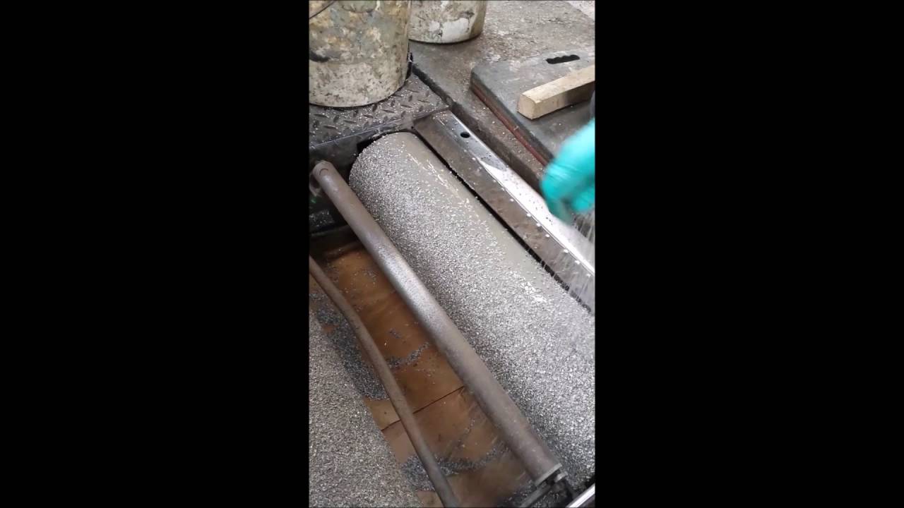 Brake tester roller reconditioning recoating with Bondmore Ceramic Resin installation video 0916 v2