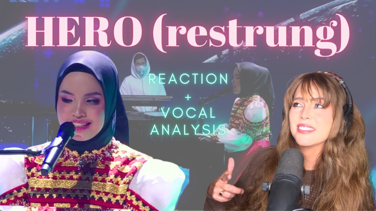 Putri Ariani x Alan Walker Hero (Restrung) - Reaction & vocal analysis
