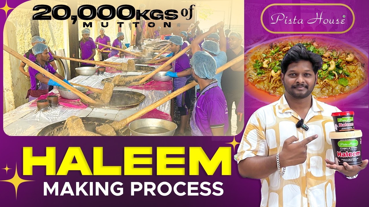 Pista House Haleem Making Process | Authentic Hyderabadi Haleem Preparation | Ramzan Special |