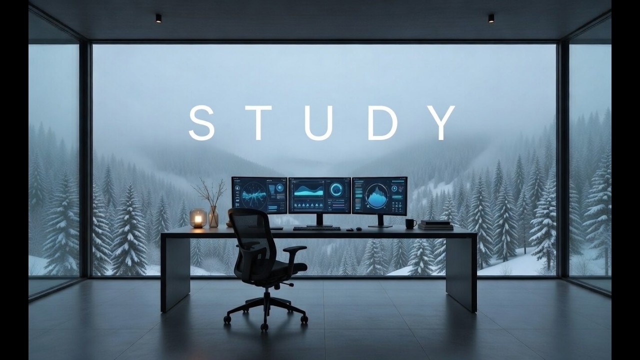 Deep Focus Work Music ~ Winter Productivity Ambience for Work & Concentration